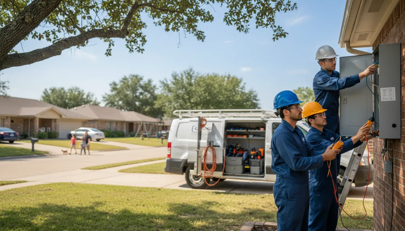 Certified electrician providing emergency electrical services in Kellerton, IA